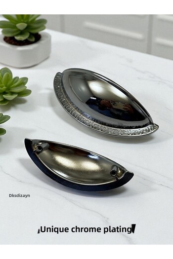 DKSDİZAYN 64 mm Bag Mussel Dish Handle Special Design Furniture Drawer Kitchen Cabinet Handle 1St Class Heavy Metal