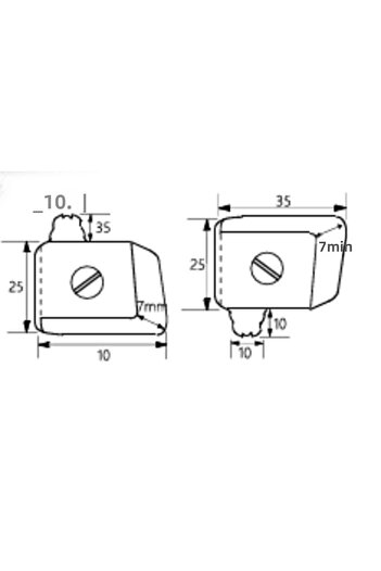 Osena 2 Sets of Luxury Glass Hinges (8-4107-2)
