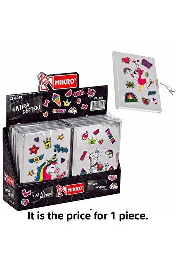 Mikro Ht-206 Model Locked Memory Book