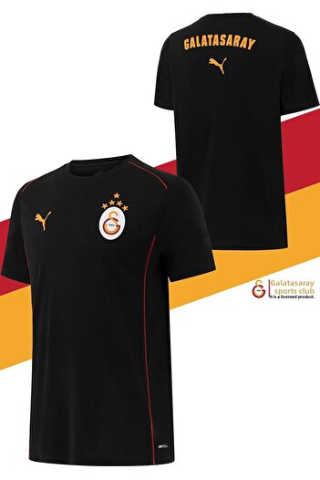 Galatasaray Γνήσιο Σετ μπλουζάκι 5 αστέρων με λογαριασμό + βραχιόλι με άδεια χρήσης Zero Collar Black Training
