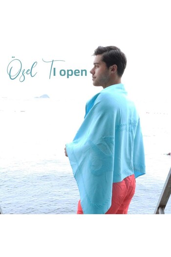 ANEMOSS Πετσέτα θαλάσσης Sail Turquoise 140x70 cm