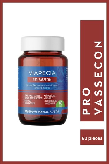 Viapecia Pro-Vassecon 60 Tablets - Supplement to Support Circulation and Protect Capillaries