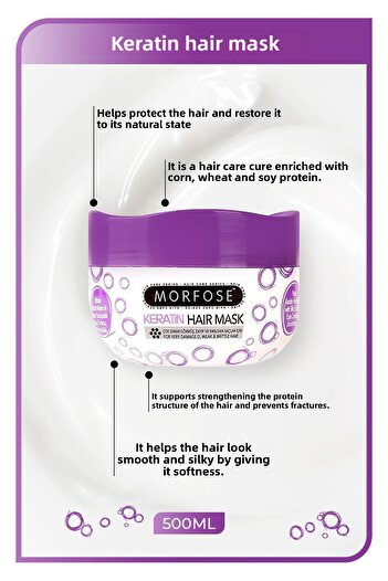 Morfose Hair Mask Keratin 500 ml