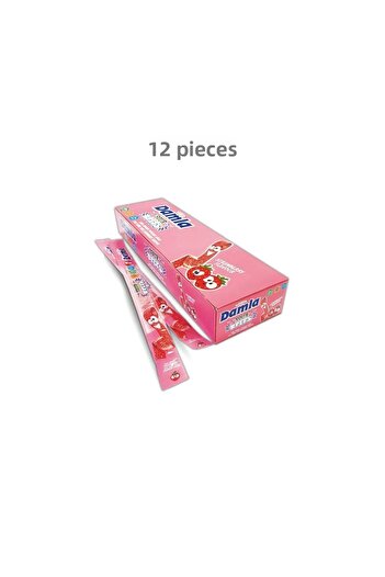 Damla Sour Belts Strawberry 15 Gr 72 Pieces