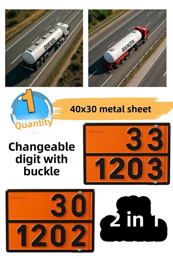 Badem10 Metal 40X30 cm Buckle Sheet (1 Piece) 33-1203 and 30-1202 Dangerous Goods with Interchangeable Figures