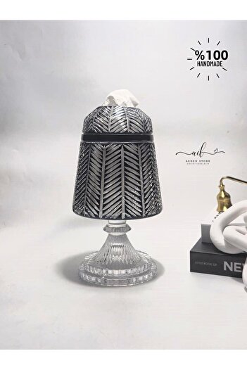 AKDEN STORE Crystal Decor Tableware Napkin Holder / Invitation Organization Presentation Napkin Holder