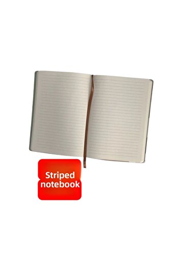 Copyder 3 Pcs. Plika Flexible Cover 80 Gr. Ivory Striped Inner Paper - 3 Colors Set 40 Sheets 80 Sheets Sports Stitched