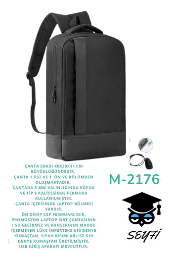 SEYFİKİRTASİYE Document Notebook High School Middle School Primary School University Travel Bag 1St Class Waterproof Fabric