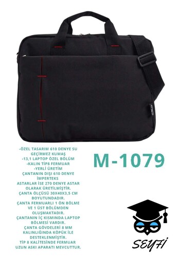 SEYFİKİRTASİYE Document Notebook High School Middle School Primary School University Travel Bag 1St Class Waterproof Fabric