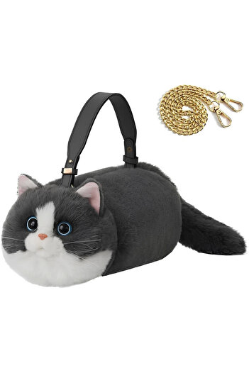 TOYFEST B&D Cat Handbag Gray