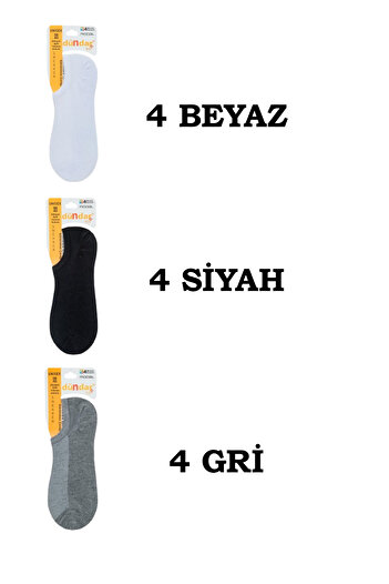 Dündar KADIN MODAL SNEAKER 3 ÇEŞİT RENKLİ 12ADET
