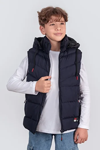 Zaziko Kids Boy's Detachable Hooded Puffer Vest 2063Y