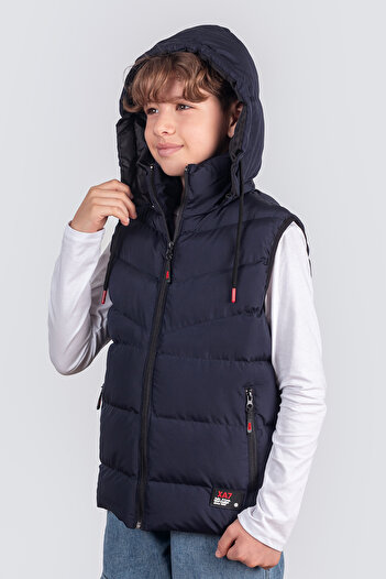 Zaziko Kids Boy's Detachable Hooded Puffer Vest 2063Y