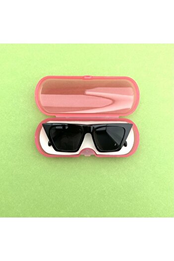 MACERATİ Cateye Unisex Black Cat Eye Frame 0-10 Years Children Uv400 Sunglasses