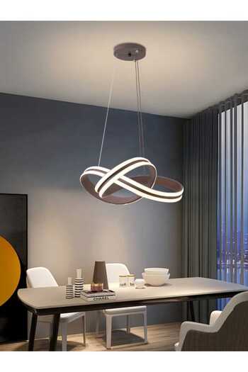 best power Modern LED Chandelier 6492 - 80W, 3 Lighting Modes, Adjustable Height 70 cm