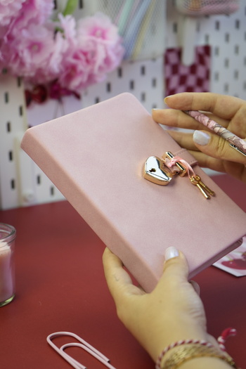 Victoria's Journals مذكرات مُقفلة، دفتر ملاحظات 13x18 سم. هش هش