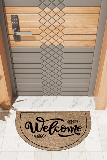 Dormot Modern Digital Mat Brown Welcome Mat - Front Door Mat