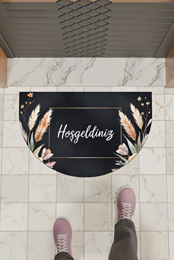 Dormot Modern Digital Doormat Floral Welcome Door Mat