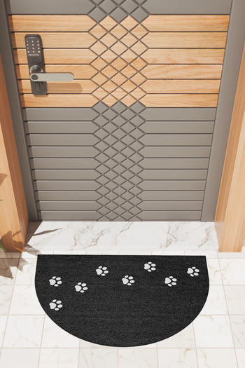 Dormot Modern Digital Mat Black Multi-Paw Mat - Front Door Mat