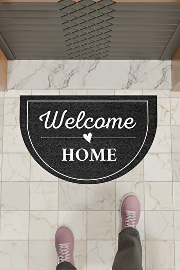 Dormot Modern Digital Mat Black Welcome Home Mat - Doorstep Mat