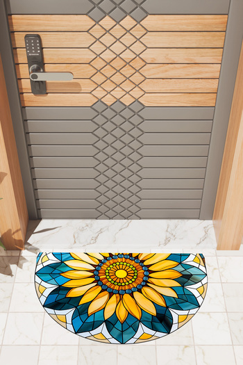 Dormot Modern Digital Mat Colorful Mandala Pattern Mat - Front Door Mat