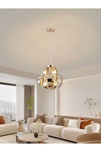 best power Modern LED Chandelier 6206 – 60W Pendant Light with 3 Lighting Modes & 80CM Adjustable Length