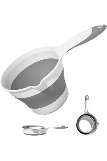 erorex Collapsible Plastic Water Ladle Folding Water Scoop Bath Soaking Cleaning Portable Water Pourer