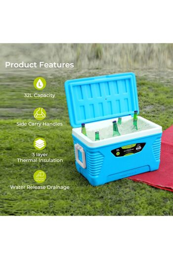 erorex Insulated Ice Cooler Box 32L Rf10479 Portable Cooler Box 3 Layer Pp Pu Hdpe Premium Quality Polymer