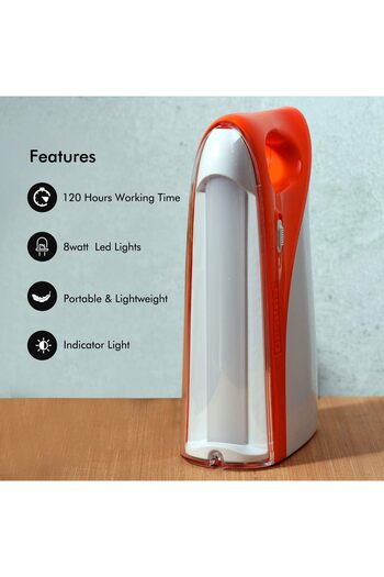 erorex Rechargeable Emergency Lantern USB Mobile Charging or Solar Input Jacket Bright LED Light Long