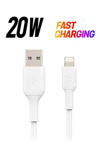 Belkin BoostCharge Pro Flex Silicone USB A To Lightning Cable, MFI Certified iPhone Cable 20W Fast C