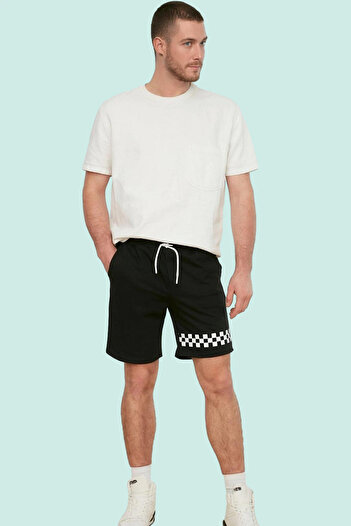 PayBuy Men's Fashion Mid-Length Geometric Printed Shorts Regular Waist Pipe Leg Casual Combinations Modern Design