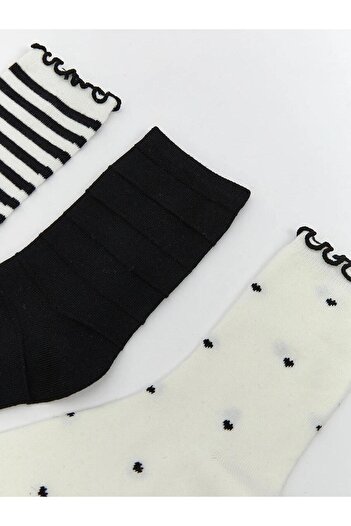 LC Waikiki Lcw Patterned Women's Socks 3-Piece (W5)