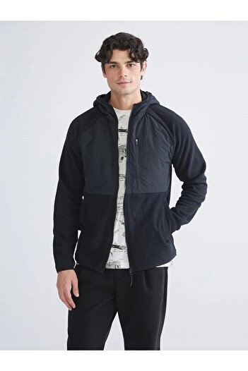LC Waikiki Ανδρικό φούτερ με φερμουάρ XSIDE με κουκούλα Fleece (W5)