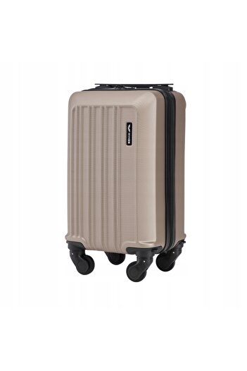 WINGS BRAND Bagaj de cabină WINGS 40X25X20 cu roți, culoare auriu șampanie