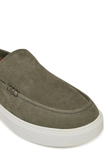Calvin Klein Hibrit Nubuk Makosen Erkek Haki Loafer HM0HM01902-MTB