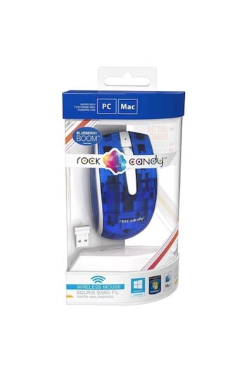 Pdp Mouse, Rock Candy, Wireless, Blueberry Boom