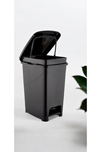 LeesHome Slim Pedal Trash Can: 40 Liters Black