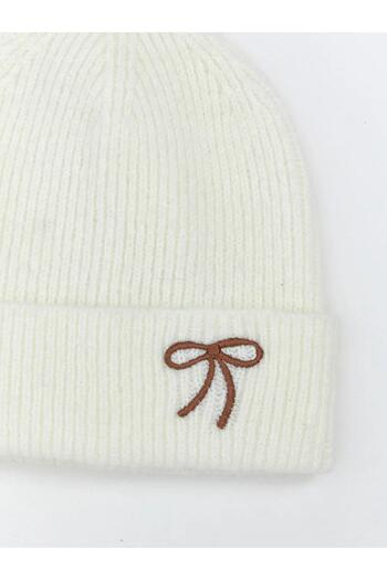 LC Waikiki Lcw Bow Embroidered Girl's Beret (W5)