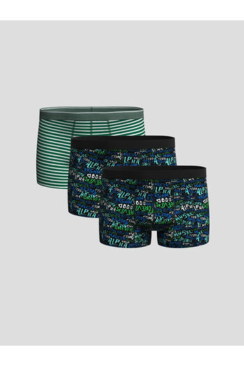 LC Waikiki Sparkling Selections from Shining Store |   Standard Mold Cotton Flexible Men's Boxer 3-Pack