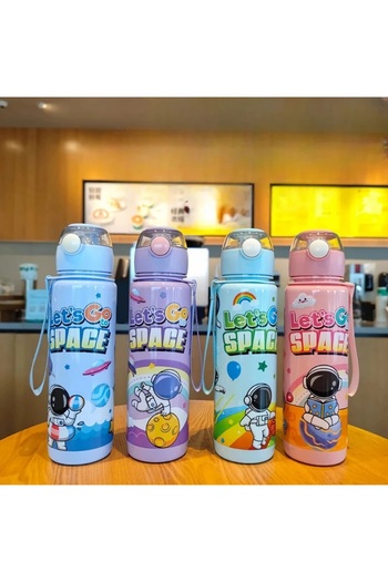 MUBX Astronaut 700ml Water Bottle Water Bottle Water Bottle Bpa Free Water Bottle (with Sticker Gift)