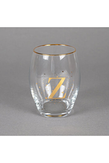 Rakle Gold Gilded Letter Glass