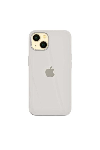 Apple Husa Silicon pentru iPhone 15 Plus, Cream
