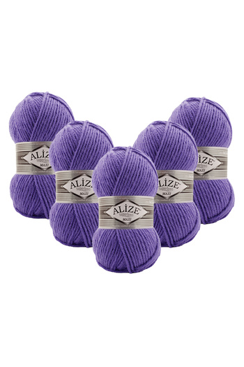 Alize Superlana Maxi 5-Pack – 851 -Ață groasă de tricotat pentru cardigan și eșarfe de iarnă