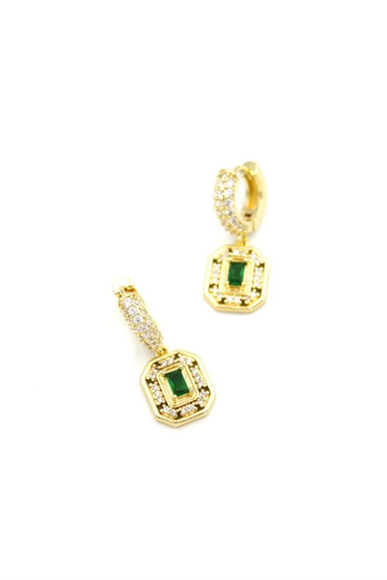 No8 Home Jewelled Earrings - Gold