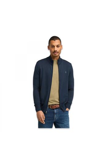 Timberland Tb0A2Bmz Williams River Cotton Yd Full Zip Sweate Navy Blue Men's Jacket