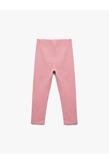 Koton Pink Baby Girl Leggings 6Wmg40069Ak