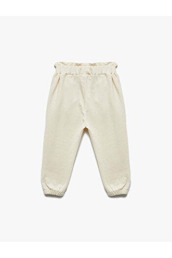 Koton Beige Baby Girl Sweatpants 6Wmg40027Ak