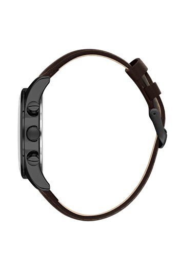 Daniel Klein Brown Leather Cord Inner Fittings Active Men Wrist Watch