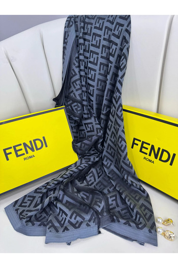 NP Full Set Boxed Imported Cashmere Silk Shawl - Anthracite