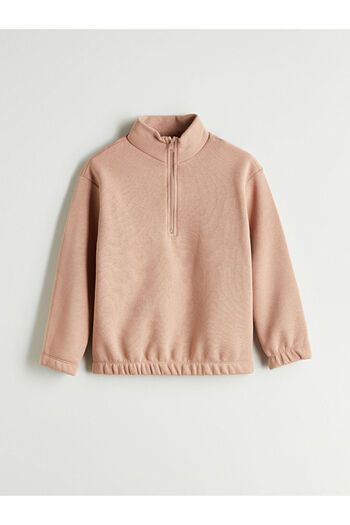 LC Waikiki Beige Stand Collar Girl's Tracksuit Set